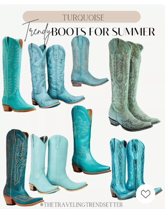 Turquoise boots for summer cowgirl
Boots cowboy boots 

#LTKSummerEdit #LTKFindsUnder100 #LTKShoeCrush