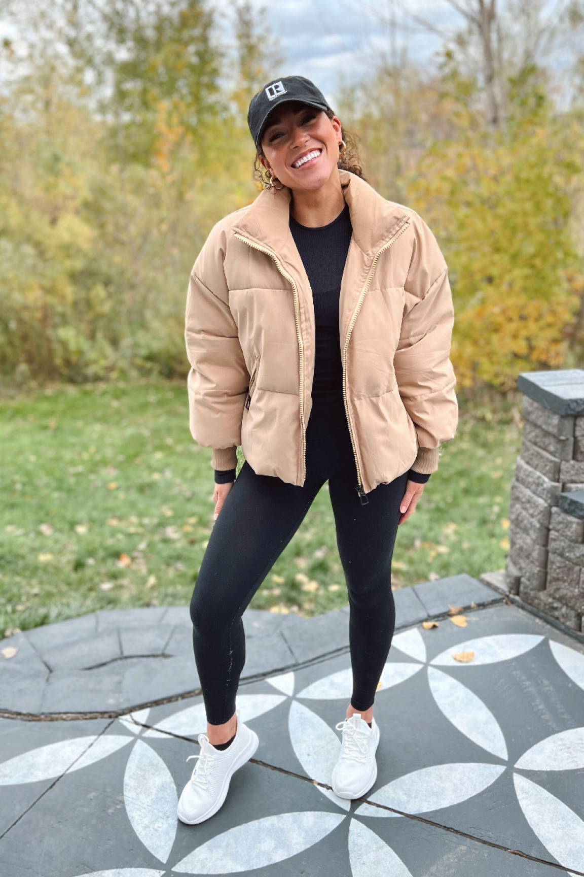 Head to toe Amazon in my everyday fall uniform of the best ever leggings, fitted long sleeve top (SKIMS dupe), puffer jacket, comfiest white sneakers and baseball hat! On sale for Prime Day! 🫶🏽

#LTKxPrimeDay #LTKFindsUnder50 #LTKFindsUnder100