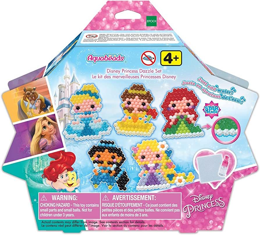 Aquabeads Disney Princess Dazzle - Complete Arts & Crafts Kit for Children - Over 600 Beads to Cr... | Amazon (US)