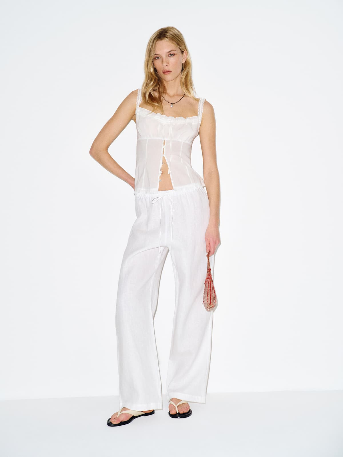 Olina Linen Pant | Reformation (Global)