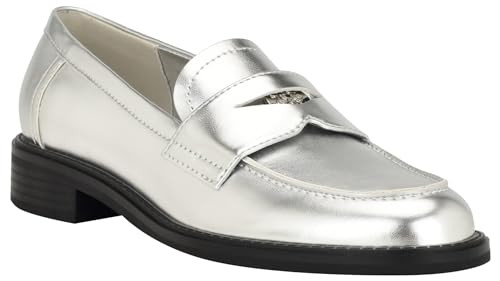 Nine West Women's Seeme3 Loafer, Silver 040, 10 | Amazon (US)