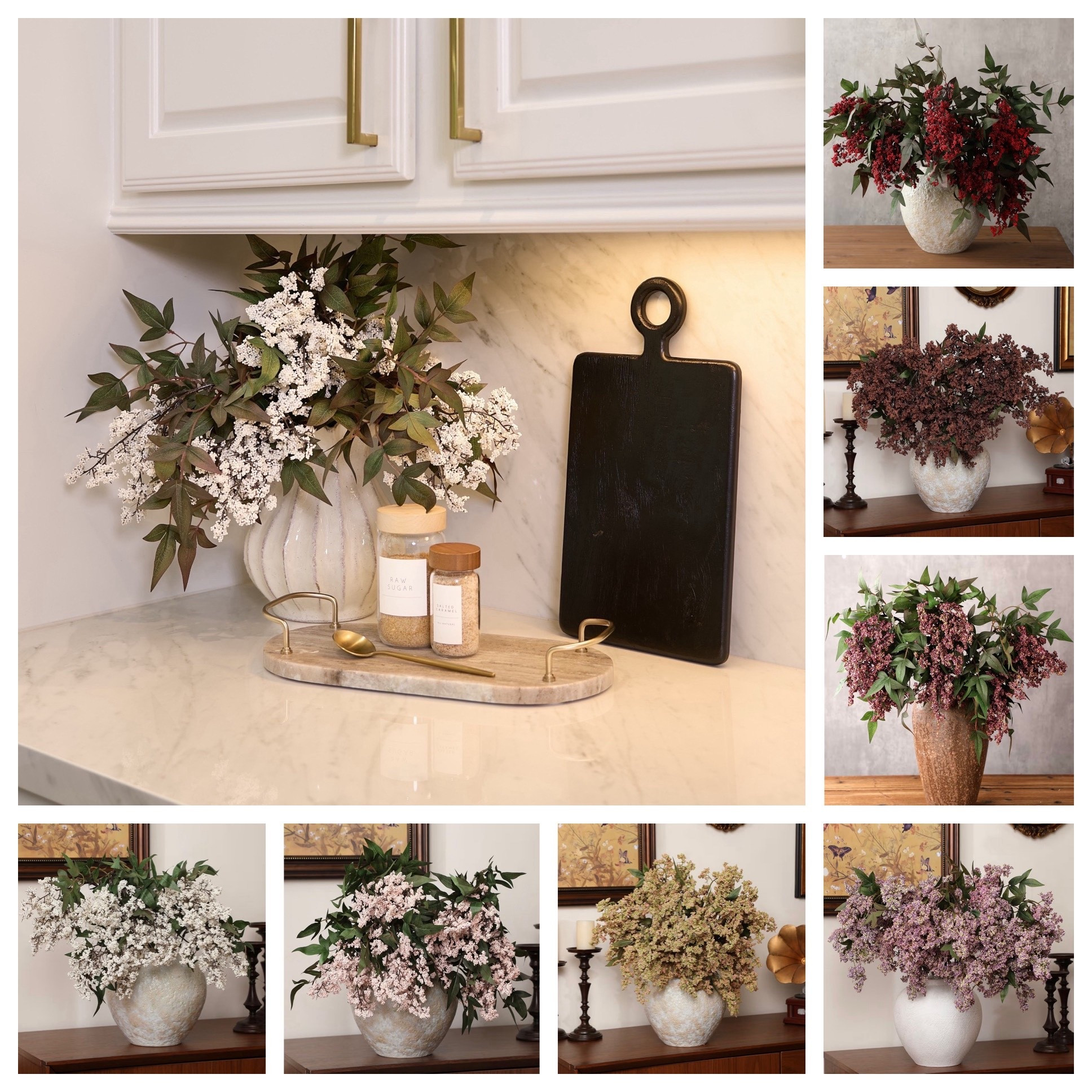 Back in Stock✨ All colors are back in stock, this is the white green which is a great year round. And the dusty plum are a fall fav!

Viral stems
Berry stem
Spring decor

#LTKSeasonal #LTKHome