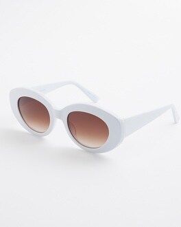 White Oval Sunglasses, Chico’s Sunglasses, Summer Sunglasses, July 4th Accessories, Cinco De Mayo | Chico's