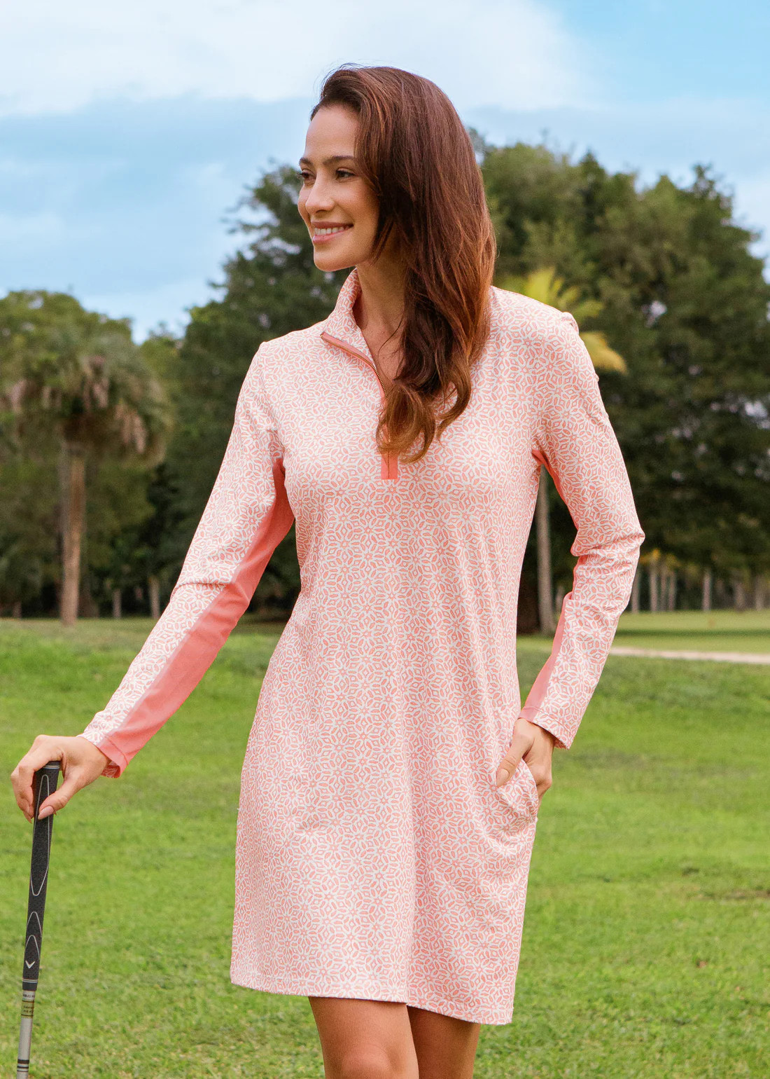Shell Coast 1/4 Zip Sport Dress | Cabana Life