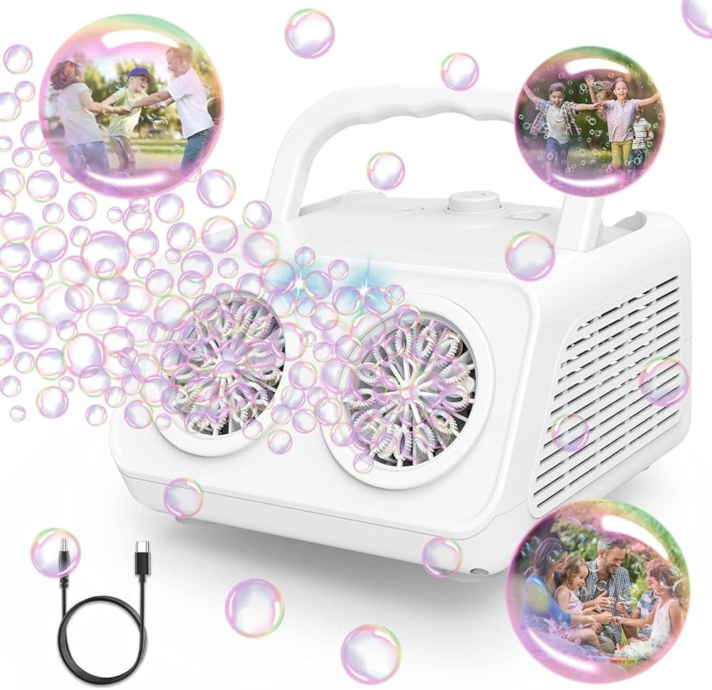 Bubble Machine,PANACARE Portable Automatic Bubble Blower.20000+ Bubbles per mins.Bubble Maker for... | Amazon (US)
