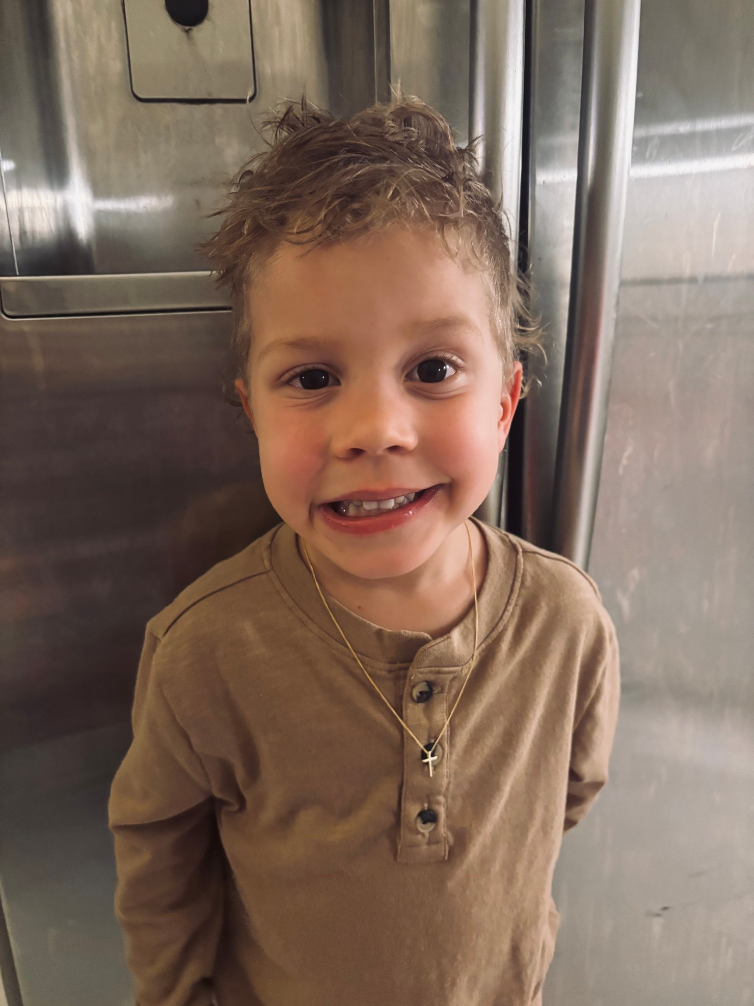 Our boys first cross necklace. God bless this little boy! 

#LTKmomlife #LTKKids #LTKSaleAlert