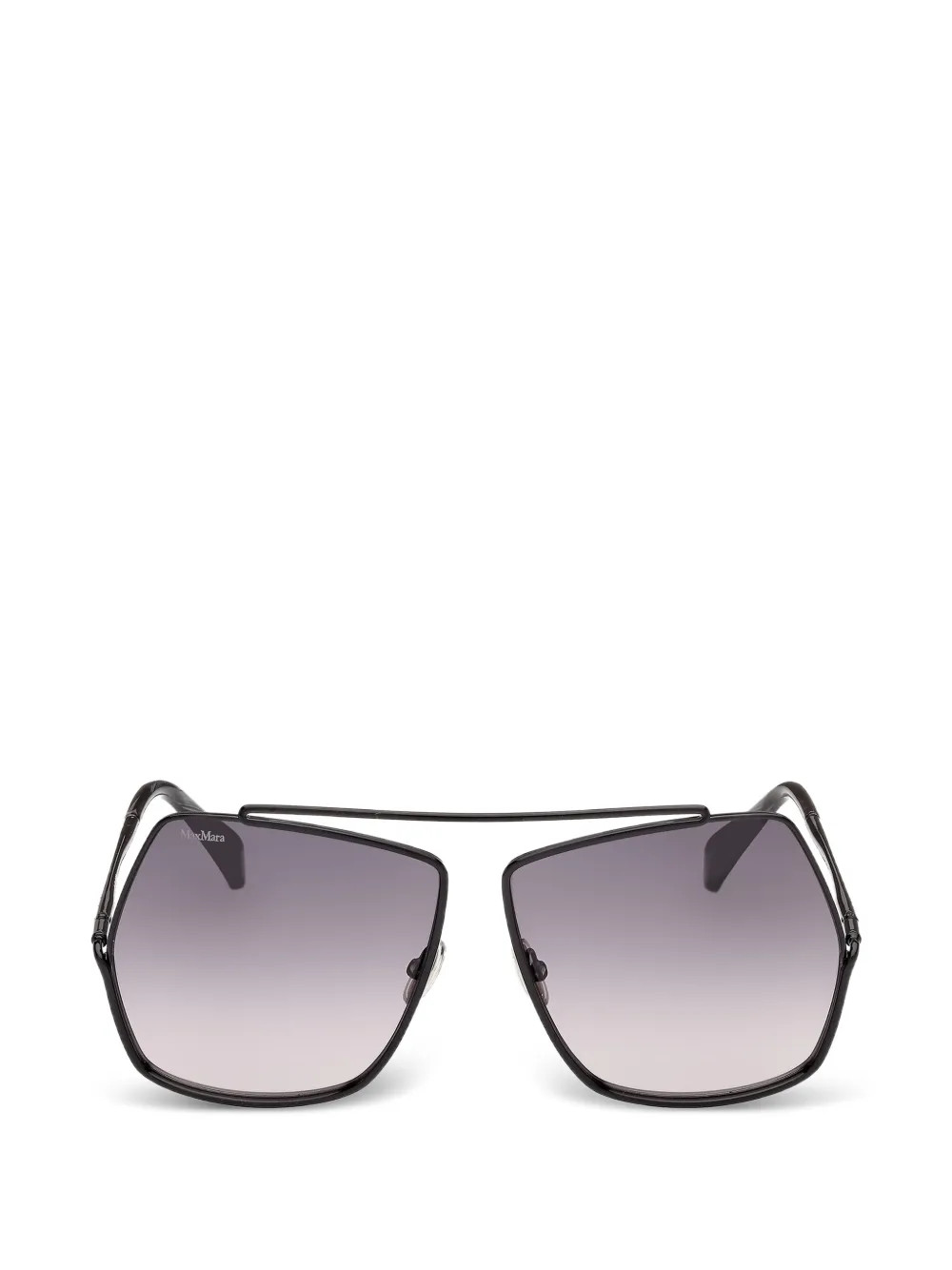Max Mara Eyewear geometric-frame Sunglasses | Black | FARFETCH | Farfetch Global