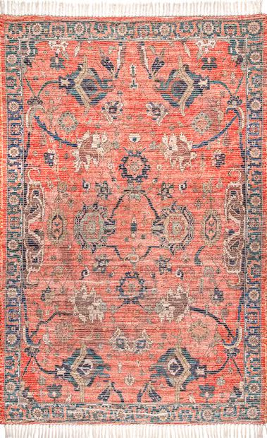 Multi Faded Grace Tassel Area Rug | Rugs USA