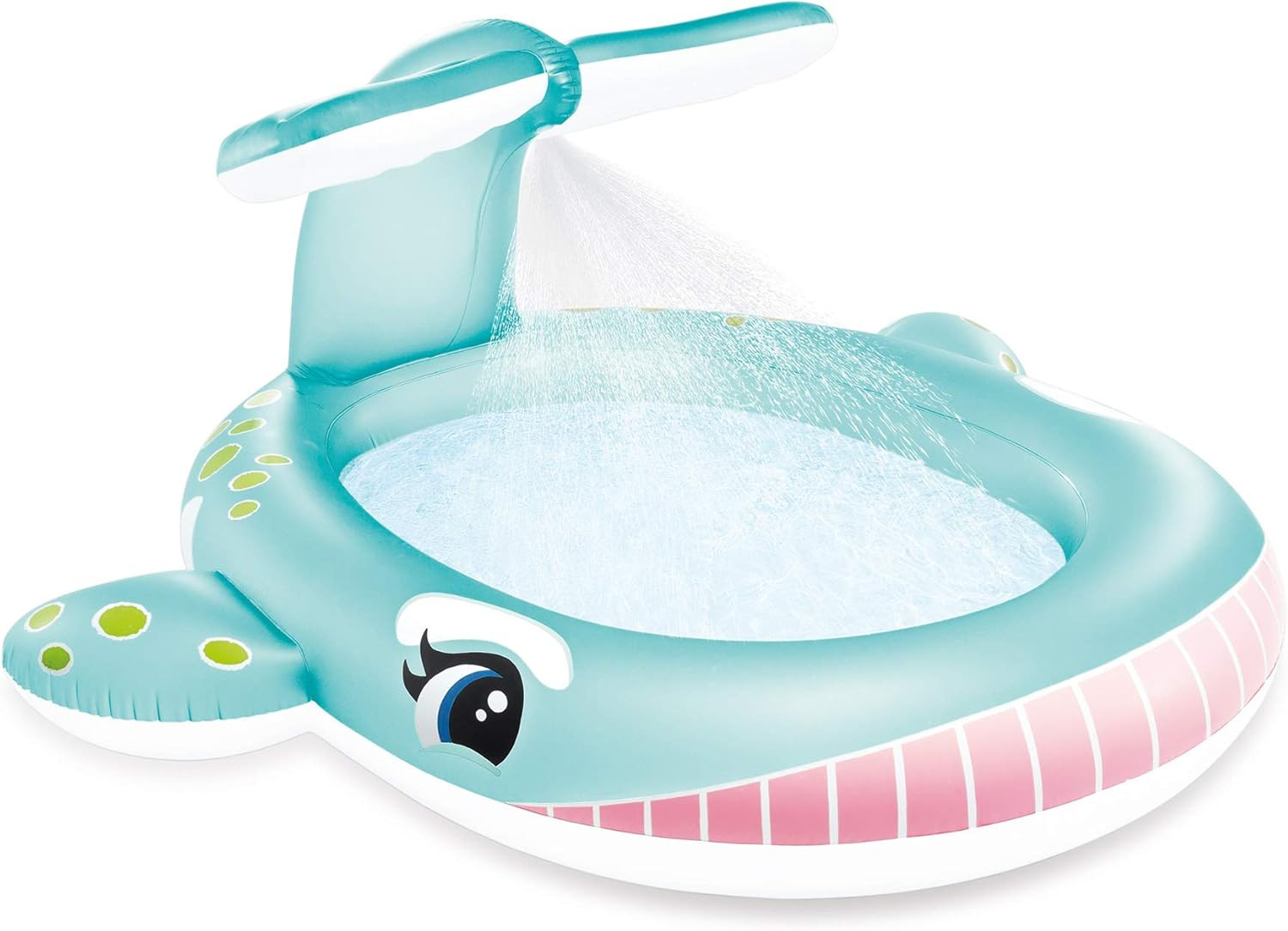 INTEX Inflatable Whale Kiddie Pool: Built-in Water Sprayer – Convienient Drain Plug – Durable... | Amazon (US)