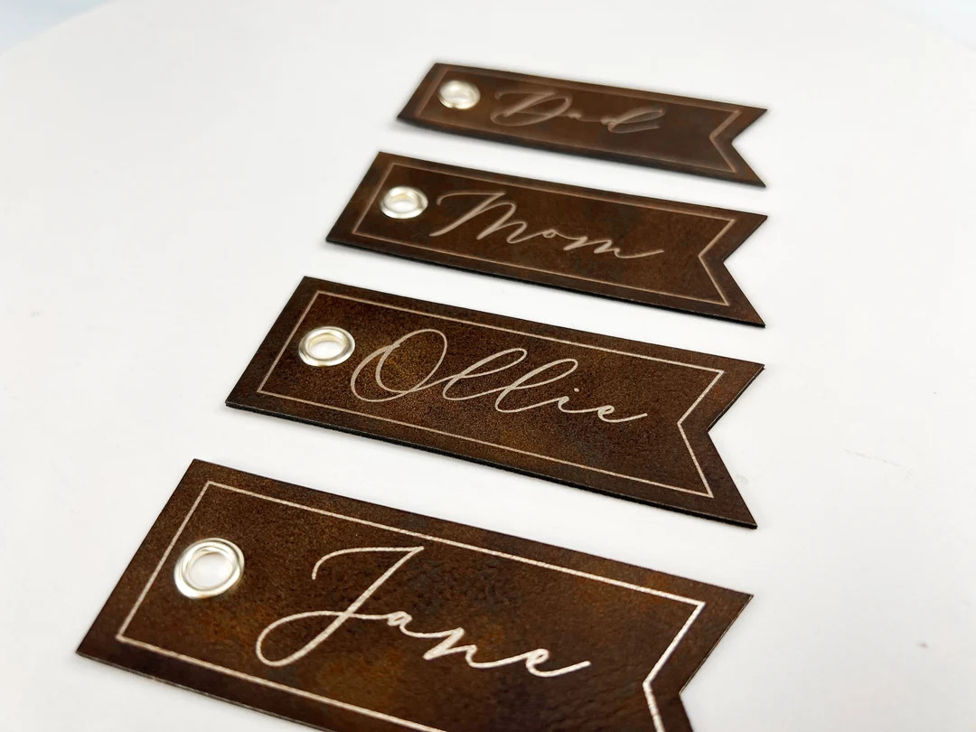 Leather Stocking Tags  Personalized Christmas Tag  Name Tag - Etsy | Etsy (US)