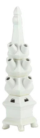 Solid White Tulipiere Large Sculpture | Wayfair North America