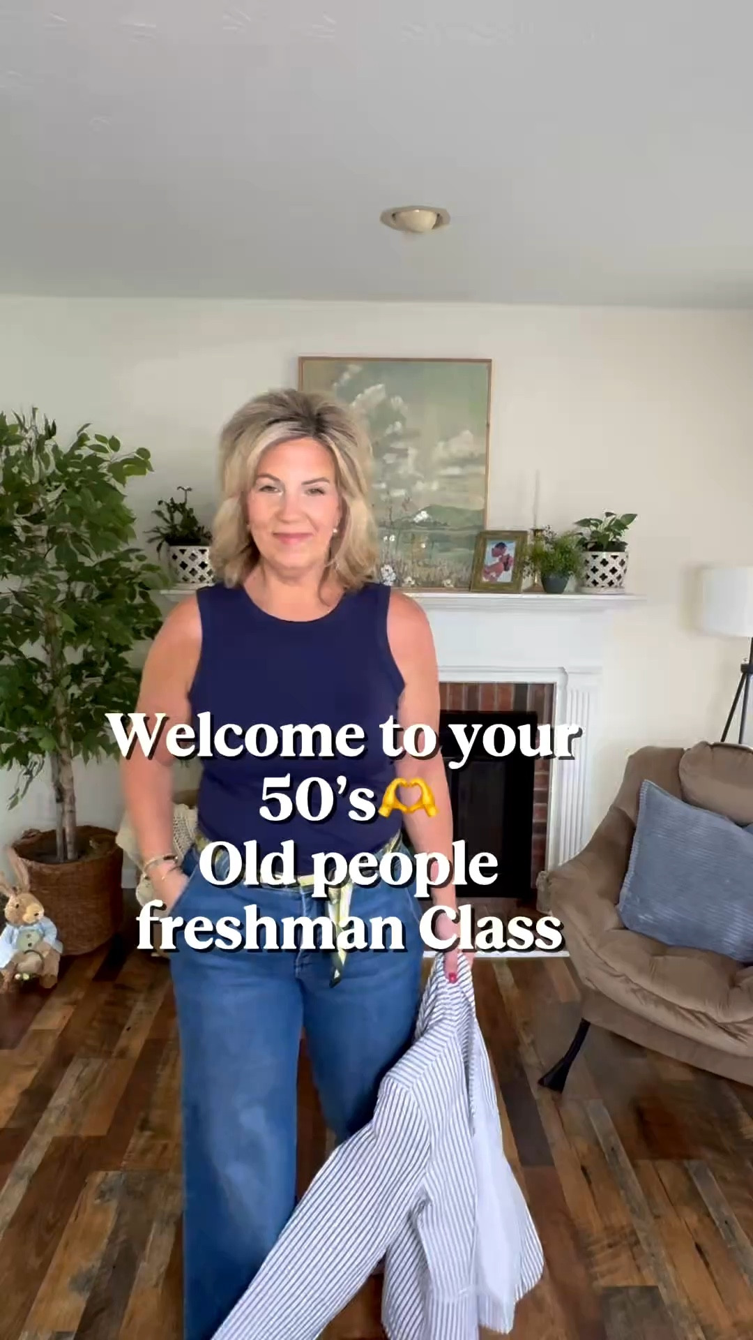 Tank top size large
Blazer size large
Jeans size 30
Shoes are true to size

#LTKMidsize #LTKOver40 #LTKWorkwear