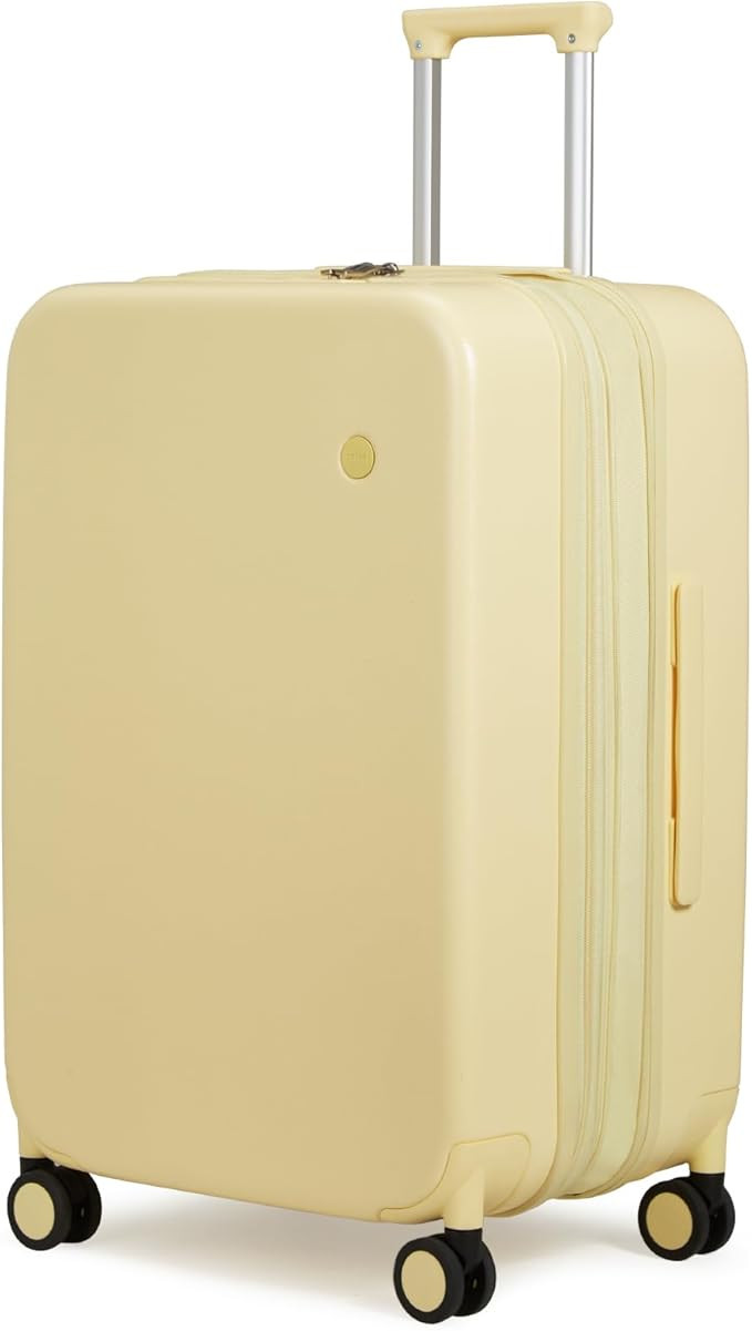 mixi 24 Inch Large Expandable Checked Luggage Suitcases with Spinner Wheels, Hardside Rolling Tra... | Amazon (US)