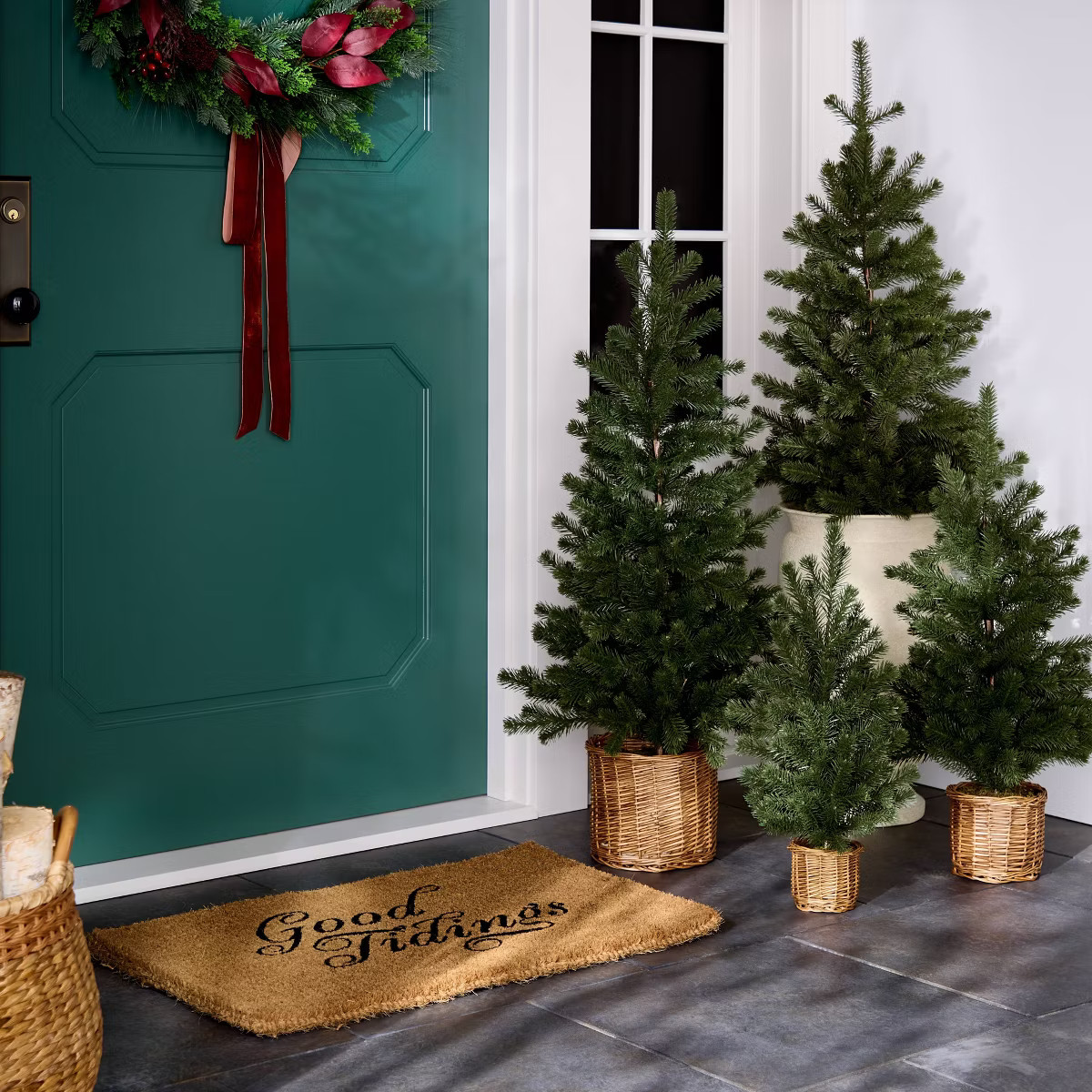 Large Pine Artificial Tree in Basket - Threshold™ designed with Studio McGee | Target