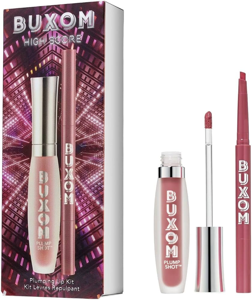 BUXOM Plump Shot Collagen-Infused Lip Serum, High Score Lip Set | Amazon (US)