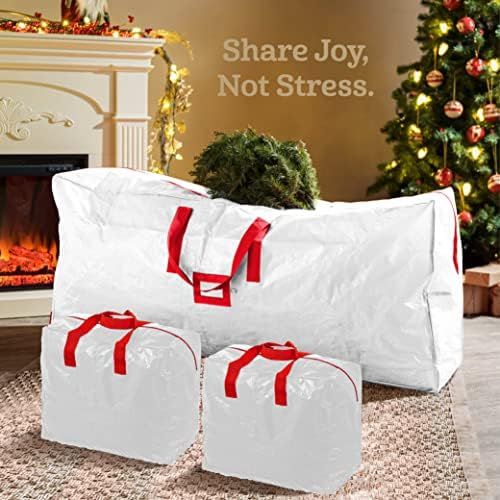 3-Pack Christmas Artificial Tree Storage Bag and Two Garland Bags; Holiday Tree Storage for Trees Up | Amazon (US)