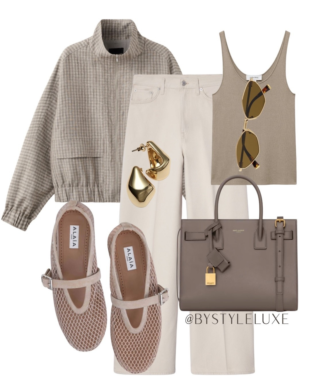 FUNNEL NECK JACKET - This jacket has a subtle neutral check which is perfect if you want to tap into check trend but still want it to be versatile. Styled here with white jeans and mesh Mary Jane’s 

#jacket #jeans #springoutfit 

#LTKjeans #LTKspring #LTKeurope