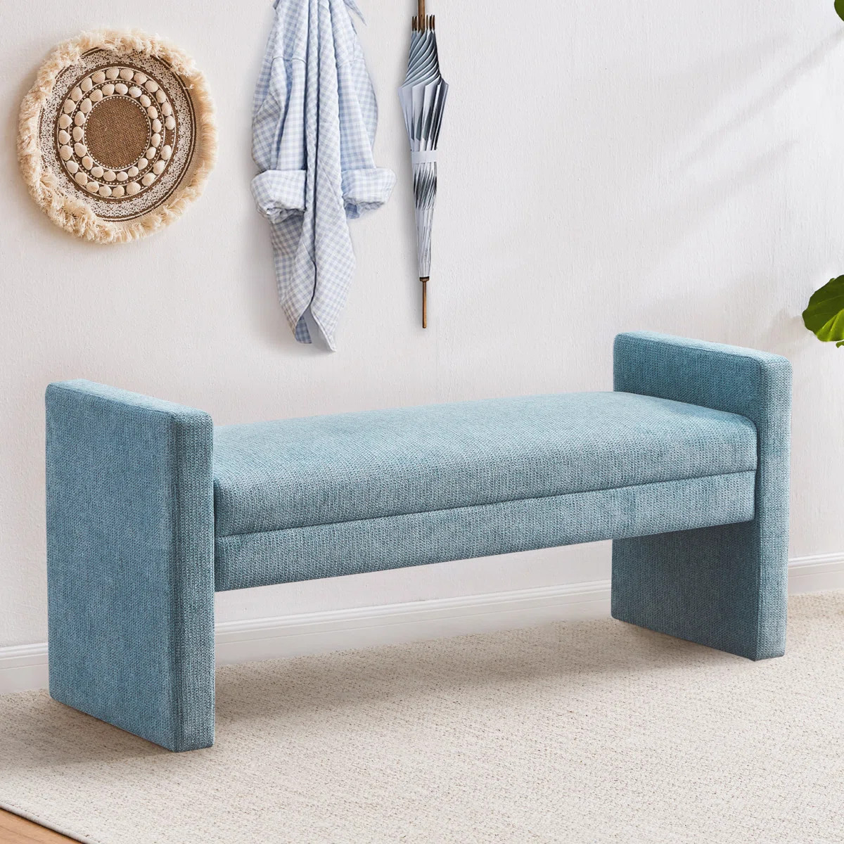 51.2" W Polyester Upholstered Bench | Wayfair North America