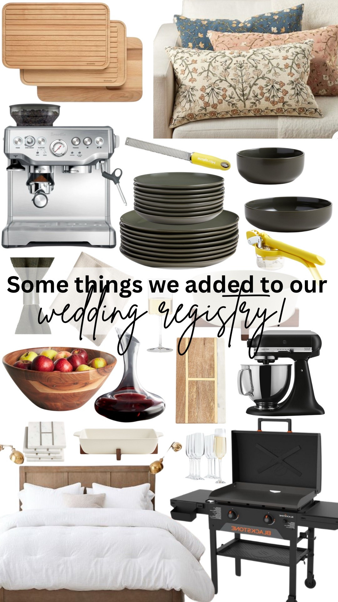 What We Put on Our Wedding Registry 💍✨
Creating our wedding registry was such a fun part of planning! We focused on timeless pieces, kitchen must-haves, and a few splurges we wouldn’t buy for ourselves. Sharing our faves below — perfect for any couple starting a new chapter. 💫

🖤 Tap to shop or save for later!
#WeddingRegistry #RegistryMustHaves #EngagedLife #WeddingPlanning #RegistryGuide

 

#LTKWedding #LTKHome #LTKFindsUnder100 #LTKWedding #LTKHome