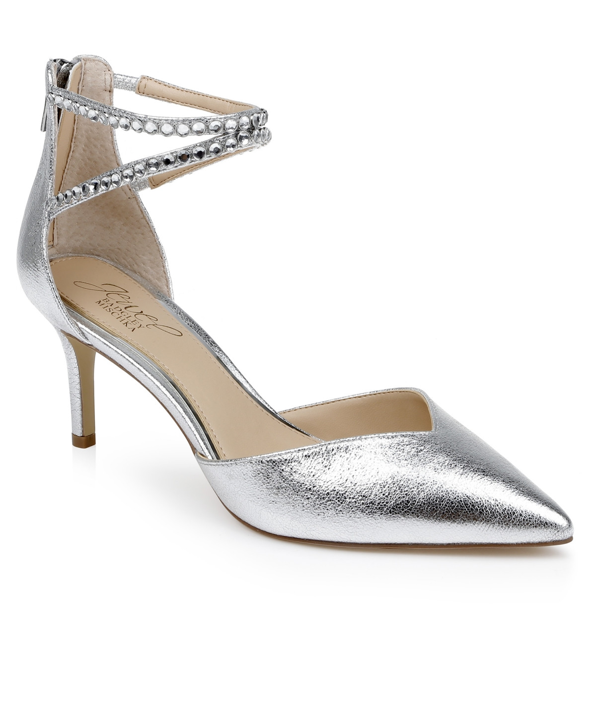 Jewel Badgley Mischka Women's Emmi Evening Pumps - Silver Metallic | Macy's