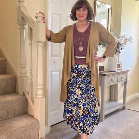 Sale alert on this skirt now 50% off. It has a lovely drape and movement and I will wear it with boots and sweater in the winter too. Great for concealing a tummy with its gathers too. 

#LTKsalealert #LTKstyletip #LTKeurope