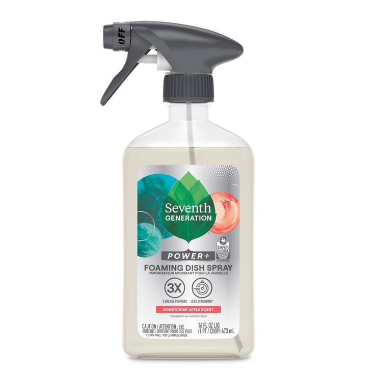 Seventh Generation Foaming Dish Spray - Honeycrisp Apple - 16 fl oz | Target