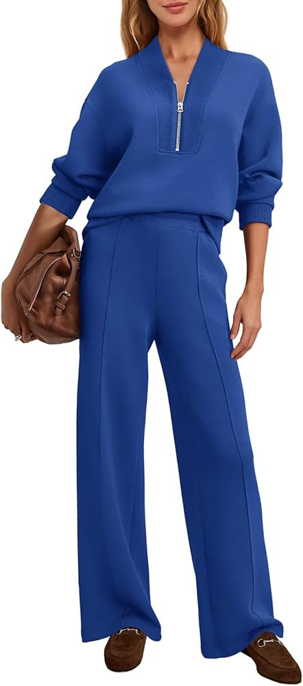 SENSERISE Womens Lounge Sets Sweatsuits 2 Piece Outfit Fall Matching Sweat Sets Airport Travel Ou... | Amazon (US)