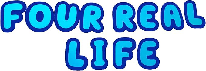 Four Real Life Banner, Blue Dog Birthday Party, 4th Birthday Decorations,Blue Dog Party. | Amazon (US)