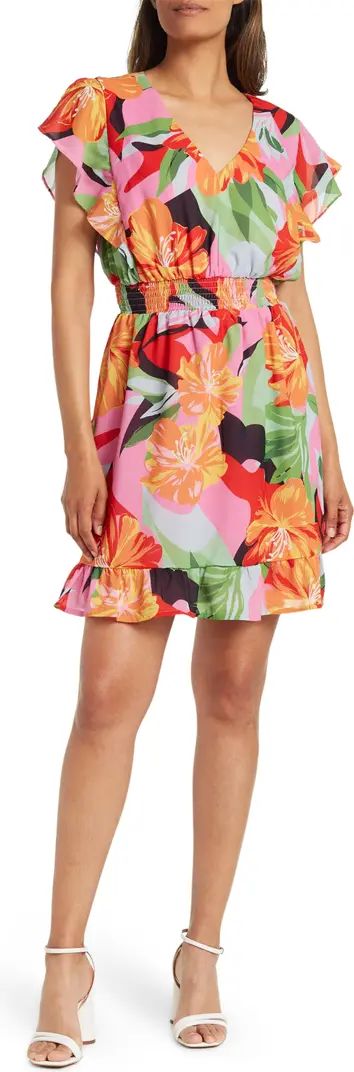 Collective Concepts Flutter Sleeve Mini Dress | Nordstromrack | Nordstrom Rack