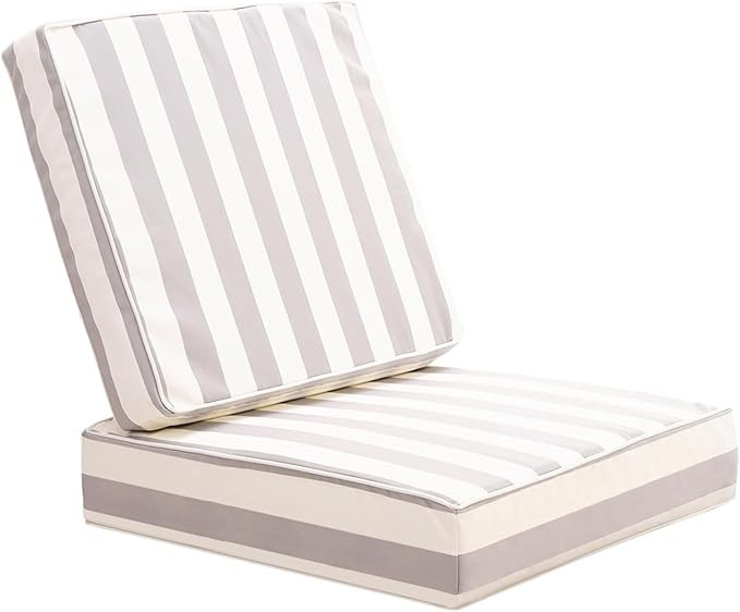 Outdoor Seat Cushions Set for Patio Furniture Deep Seating Patio Cushion Set Weather-Resistant Th... | Amazon (US)