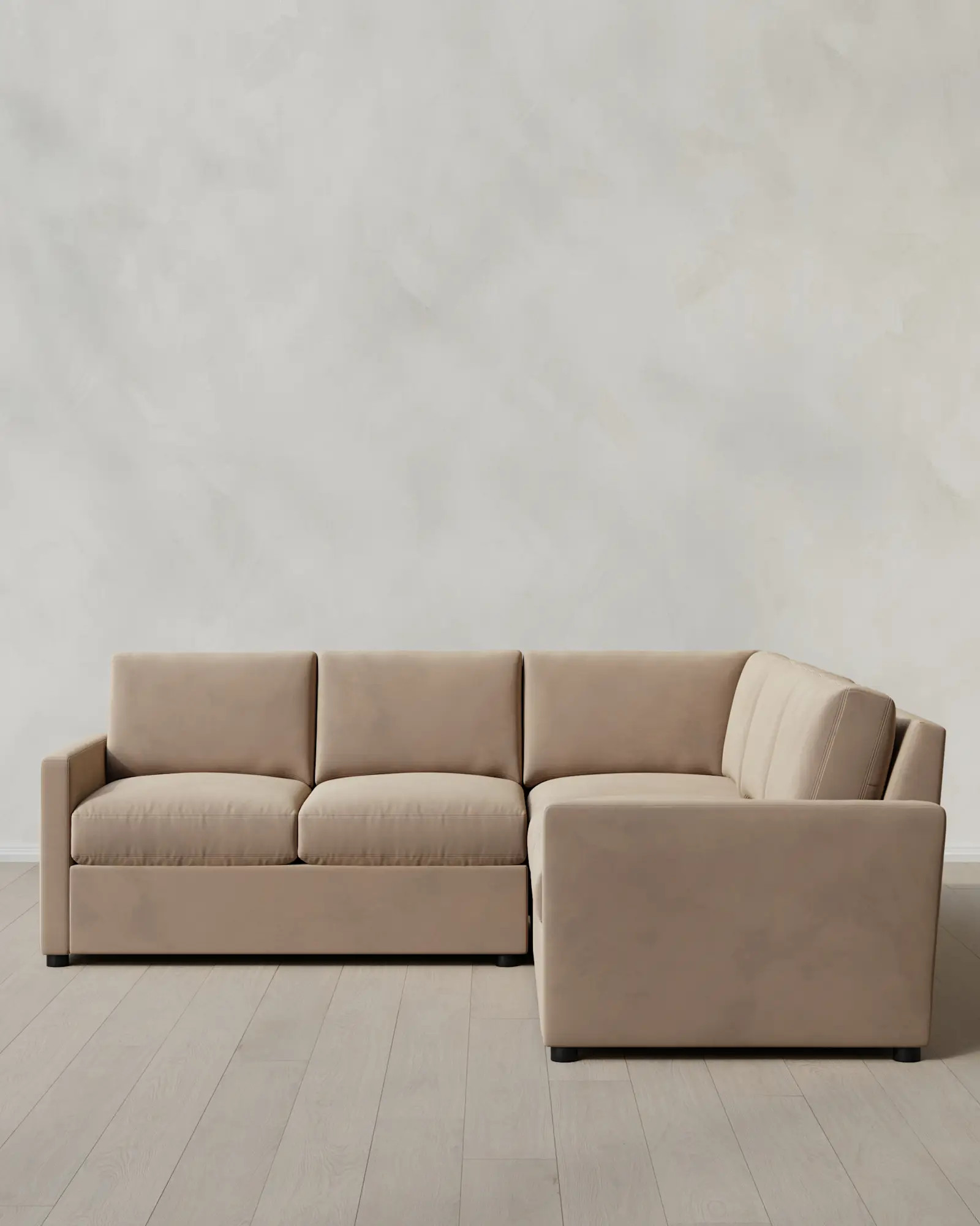 Brennan L Sectional in Performance Velvet | Quince