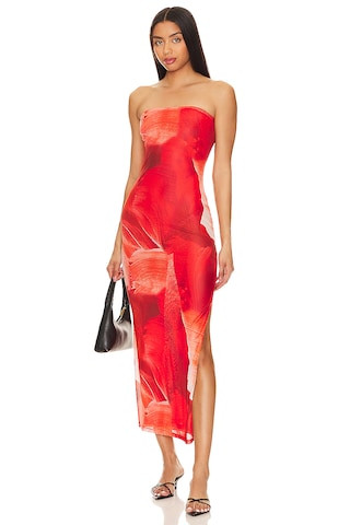 MORE TO COME Jamila Maxi Dress in Red Multi from Revolve.com | Revolve Clothing (Global)