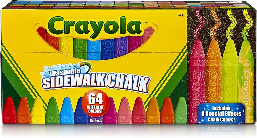 Crayola Sidwalk Chalk 64ct | Amazon (US)