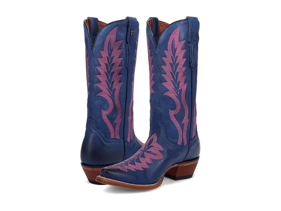 Dan Post Rochelle Cowboy Women's Boots Blue : 9 B - Medium, Leather | Zappos