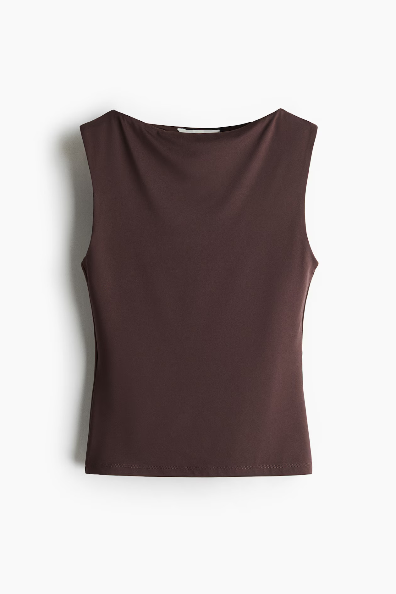 Boat-neck microfibre top | H&M (UK, MY, IN, SG, PH, TW, HK)