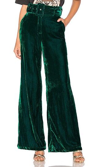 House of Harlow 1960 x REVOLVE Mona Belted Pant in Emerald | Revolve Clothing (Global)
