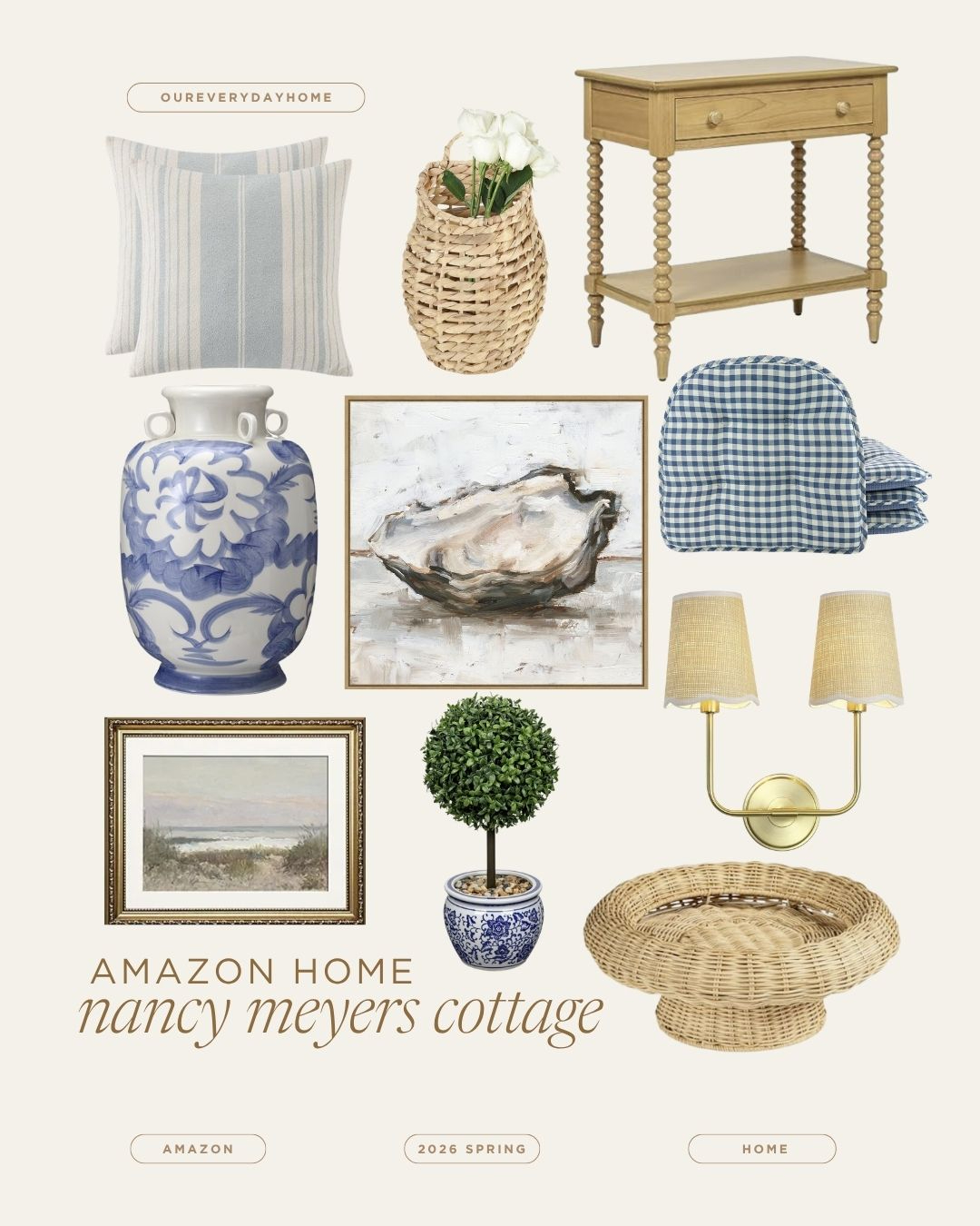 Nancy Meyers meets coastal cottage home decor finds! 

 #LTKHome