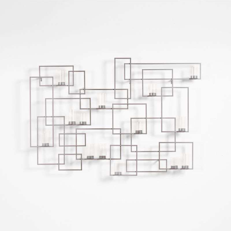 Circuit Pewter Wall Candle Holder + Reviews | Crate & Barrel | Crate & Barrel