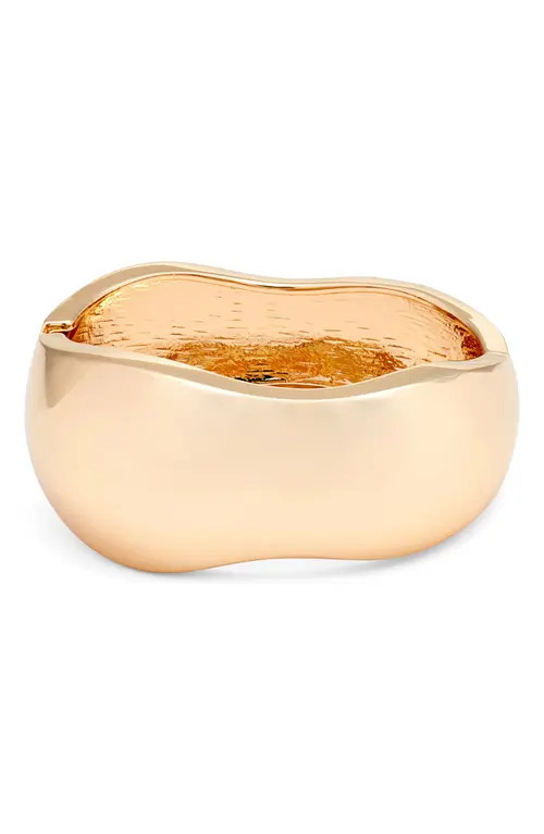 Open Edit Puffy Wavy Bangle in Gold at Nordstrom | Nordstrom