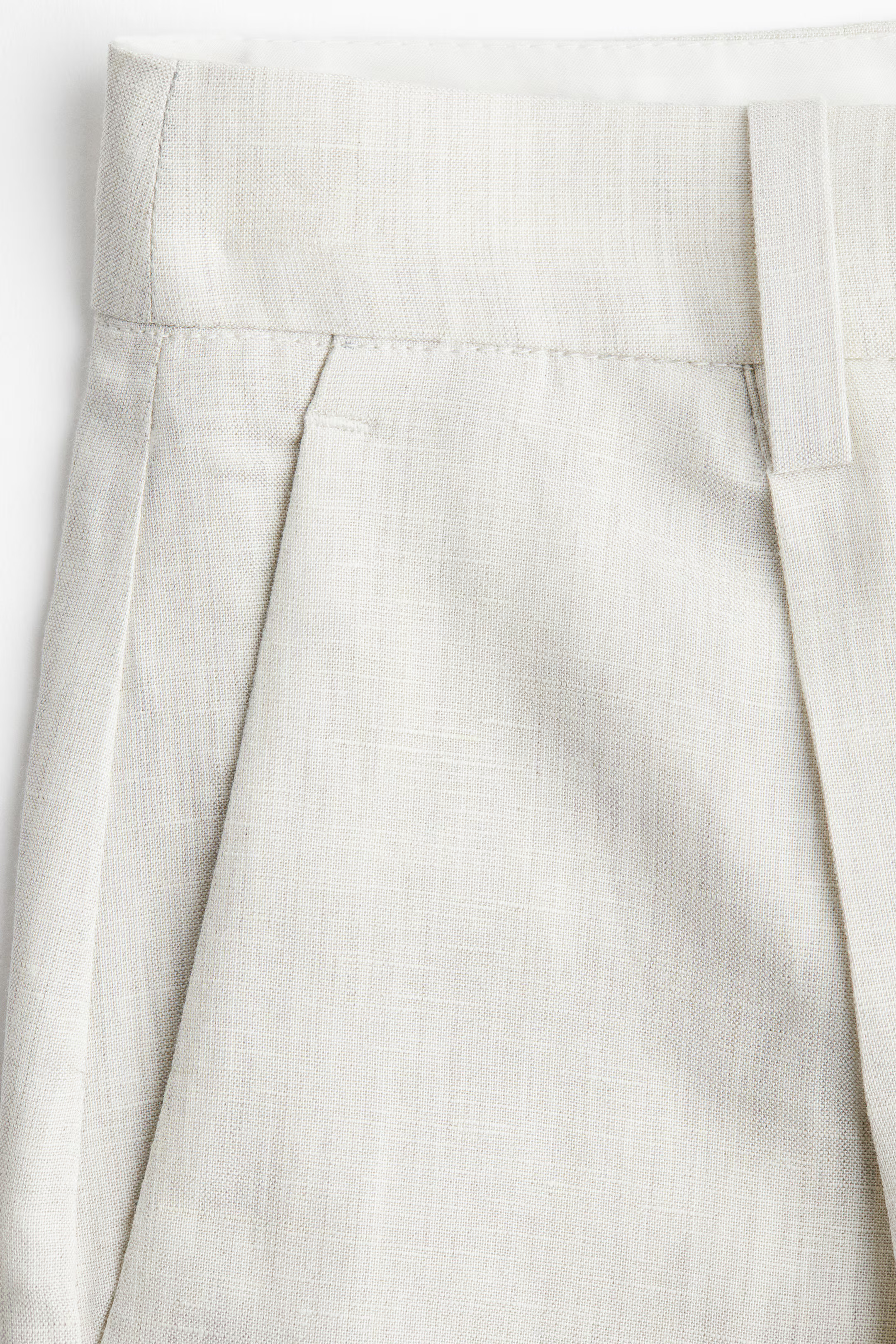 Linen-Blend Bermuda Shorts | H&M (US + CA)