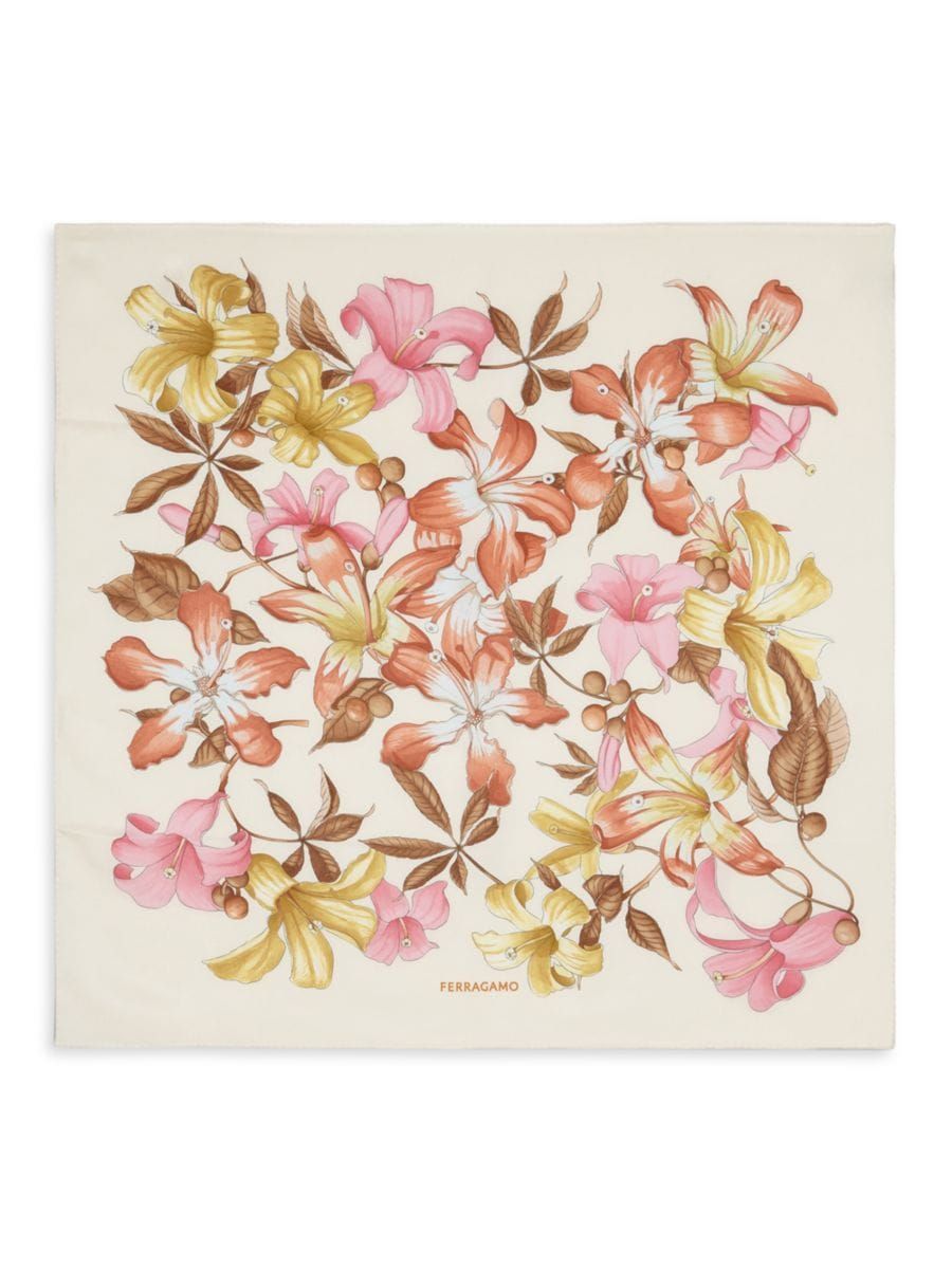Floral Silk Square Scarf | Saks Fifth Avenue