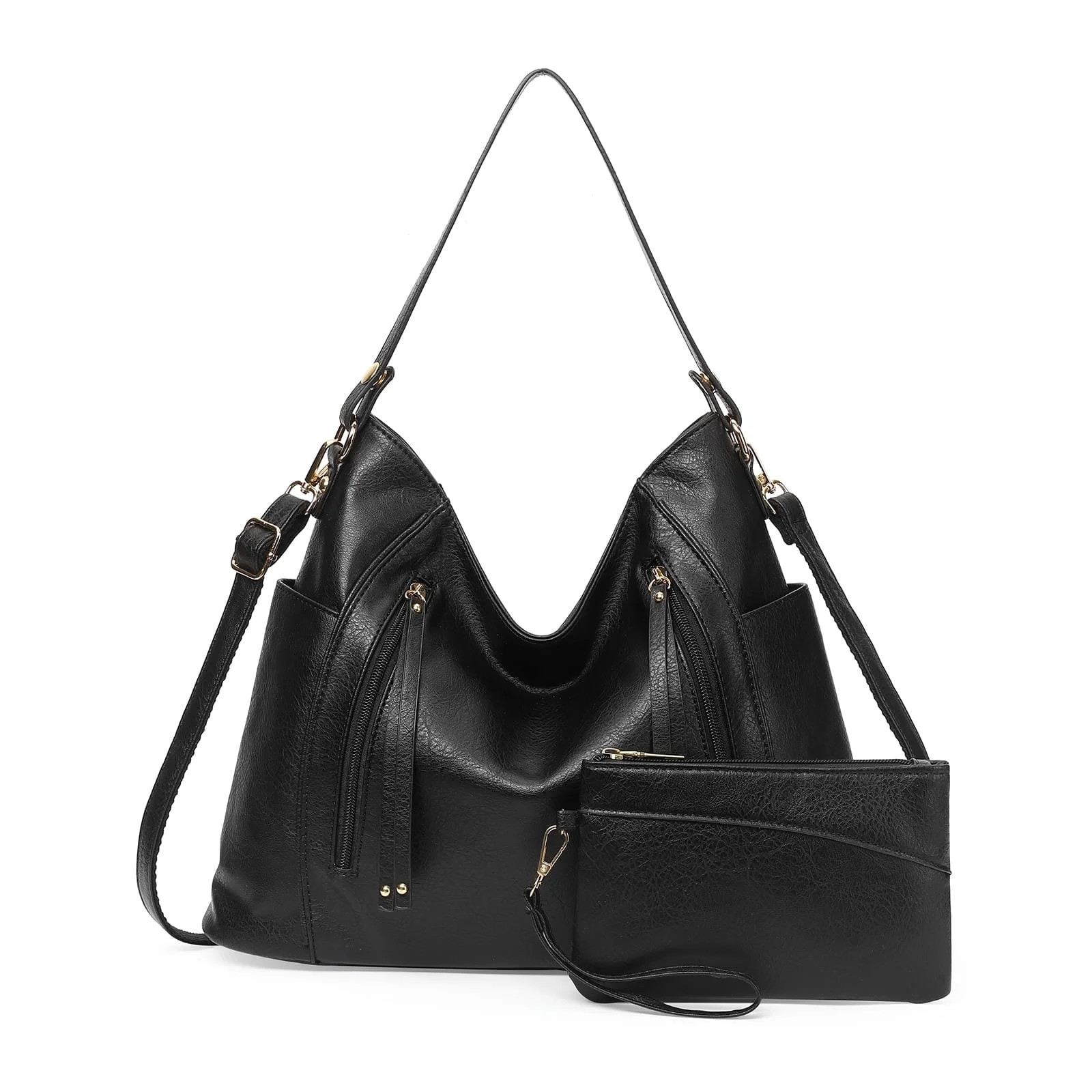 SENDEFN Women Tote Bag PU Leather Handbags Fashion Hobo Shoulder Bags with Adjustable Shoulder St... | Walmart (US)