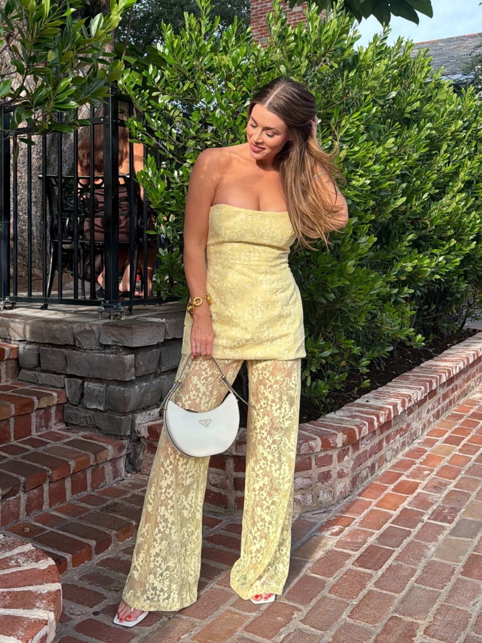 Medium pants + top - cute matching set. Love the butter yellow and lace

#LTKgrwm #LTKdayinmylife #LTKootd