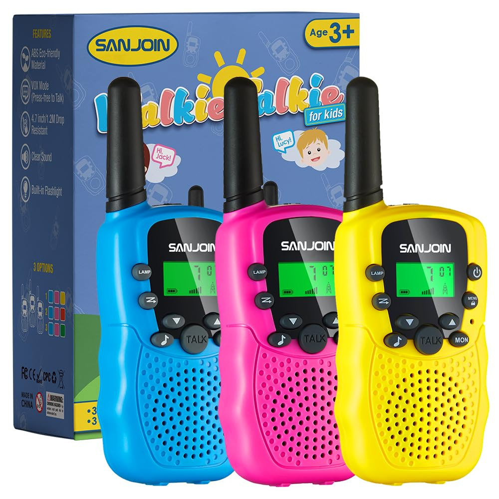 Walkie Talkies for Kids Toys Stocking Stuffers for Kid Boys Girls 4-6, 3 Miles Range Walkie Talki... | Amazon (US)