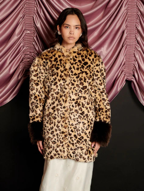Malone Faux Fur Leopard Coat | Sister Jane (UK)