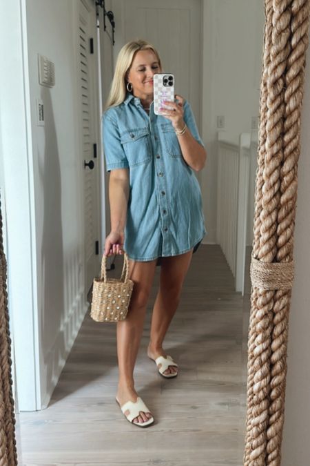 Target Circle sale is going strong and this denim dress is so cute and total perfection for spring and summer. It’s on sale for $22 today run don't walk I am wearing a size extra small.

#LTKfindsunder50 #LTKxTarget #LTKstyletip