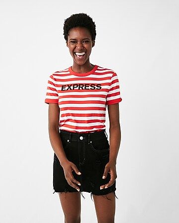 Express One Eleven Striped Tee | Express