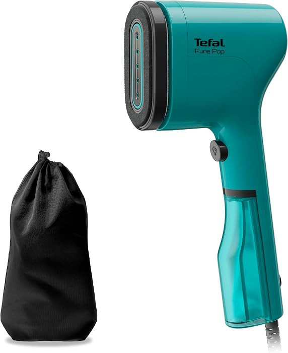 Tefal Pure Pop Slim Handheld Clothes Steamer, No Ironing Board, Green | Amazon (UK)