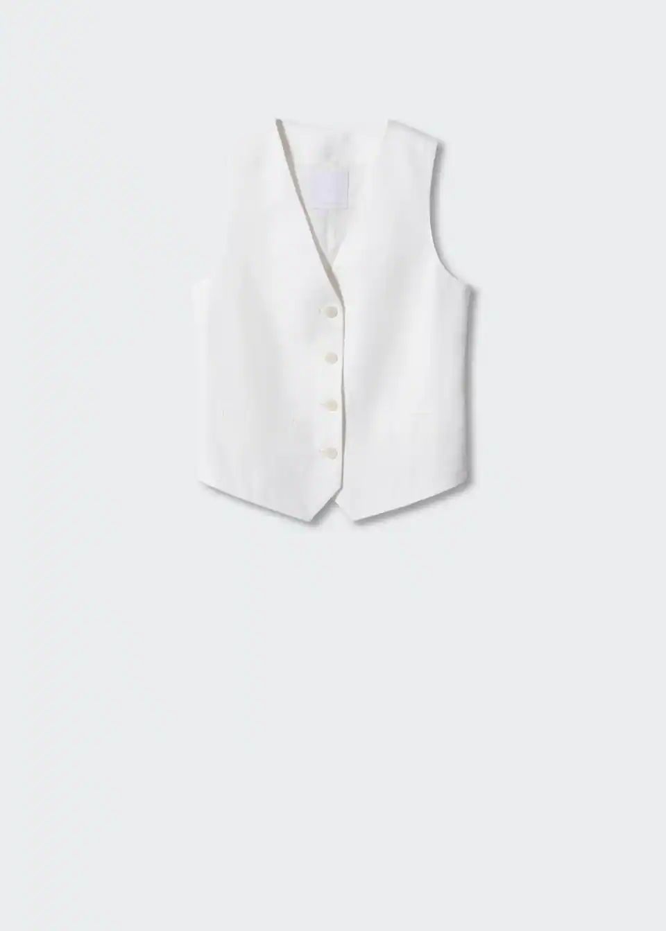 100% linen vest | MANGO (US)