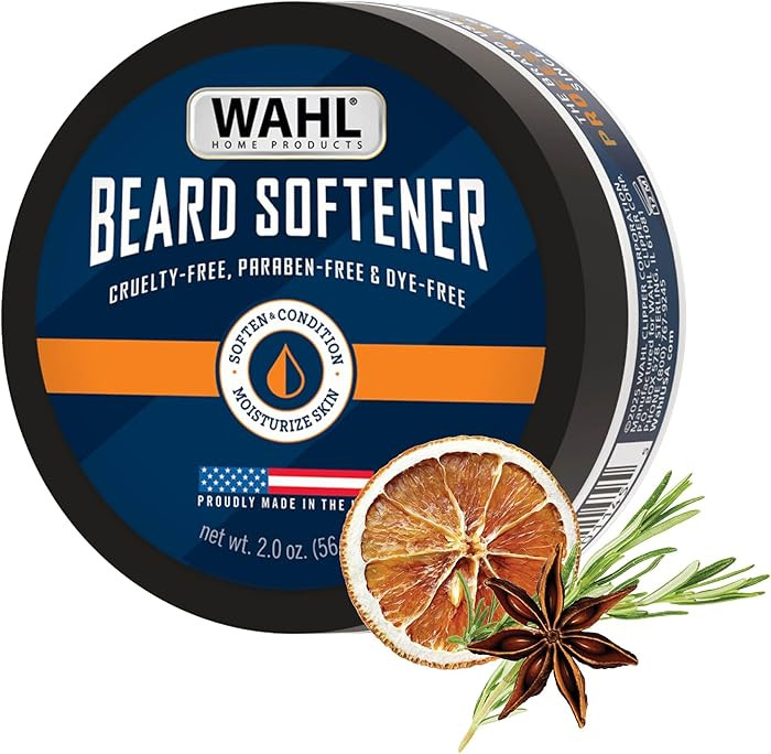 Wahl 2 oz Beard Softener Moisturizes Hair & Softens Skin Underneath – Beard Conditioner for Men... | Amazon (US)